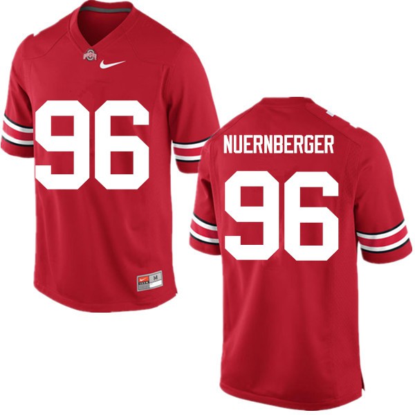 Ohio State Buckeyes #96 Sean Nuernberger Men Football Jersey Red OSU33025